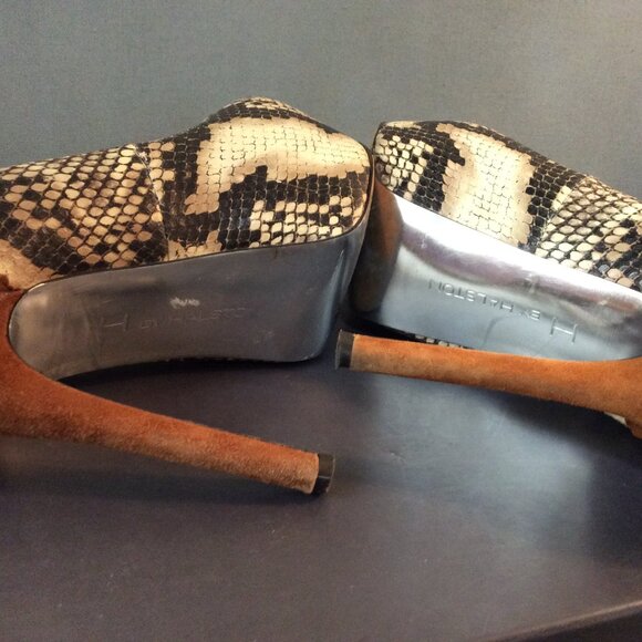 H By Halston faux snake and suede stiletto Abby pump - Picture 10 of 11
